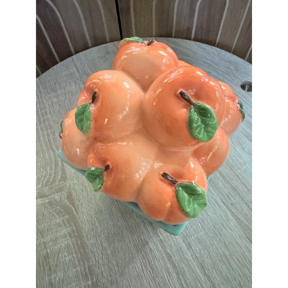 Homeworx By Harry Slatkin Farmstand Peach Basket Candle Holder 79-927Z